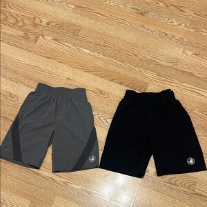 Boys Body Glove Athletic Gray and Black Shorts lot sz S 8 like new